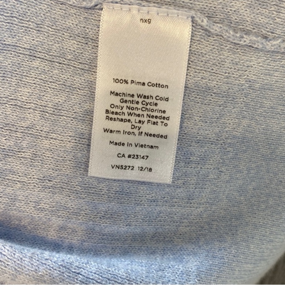 Talbots Long Knee Length Cardigan Sweater - Blue‎ - Medium - EUC - Picture 8 of 8